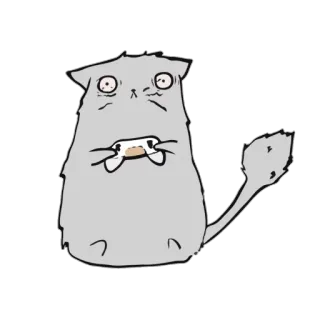 🎮 고양이, 귀여운, 웃긴, 동물, 스티커 telegram sticker