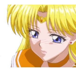 😔 Sailor Venus Sailor Moon Animé, Manga, Dessin animé, Personnage, Fanart, Sailor Venus, Sailor Moon whatsapp sticker