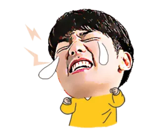😂 triste, chorando, chateado, frustrado, emocional, desenho, pessoa telegram sticker
