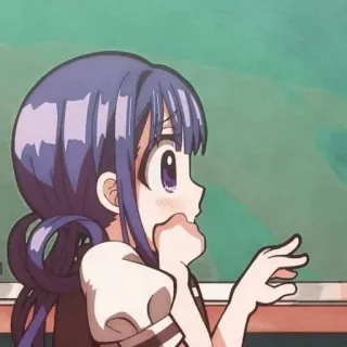 😢 Anime, Garota, Desenho animado, Mangá, Bonito, Desenho whatsapp sticker