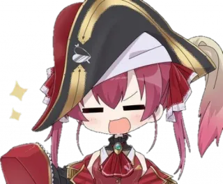 ✨ Houshou Marine Hololive Anime, Vtuber, Hololive, Houshou Marine, Kawaii, Pirate telegram sticker