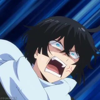 ♟ Anime, wütend, schreien, Cartoon telegram sticker