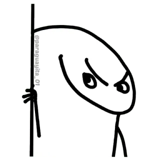 😀 @paragüayita_01 omino stilizzato, florkofcows, disegno telegram sticker