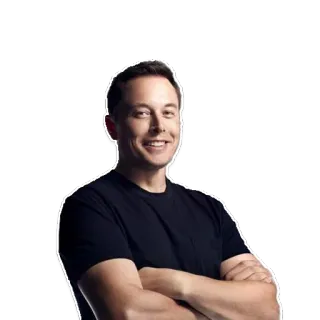 😁 Elon Musk Elon Musk, entrepreneur, business, technology, portrait telegram sticker