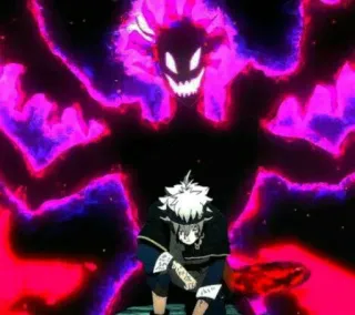 🍀 Asta Black Clover Anime, Fantasia, Magia, Demônio, Asta, Black Clover telegram sticker