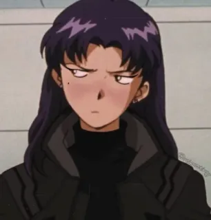 🌟 Misato Katsuragi Neon Genesis Evangelion Anime, Frau, Misato, Evangelion, Charakter telegram sticker