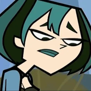 🐉 Gwen Total Drama Dibujos animados, Gwen, Drama Total, Personaje whatsapp sticker