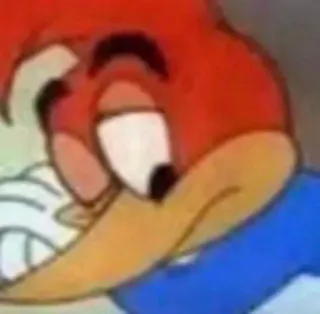 🤨 Woody Woodpecker Cartone animato, Woody Woodpecker, Uccello, Personaggio animato whatsapp sticker