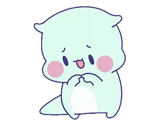 😳 可愛い, カワイイ, 愛らしい, キャラクター, ステッカー, 漫画, パステル telegram sticker