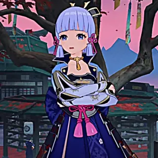 ❄️ Ayaka Genshin Impact Ayaka, Genshin Impact, Anime, Karakter, Video game, Gadis telegram sticker