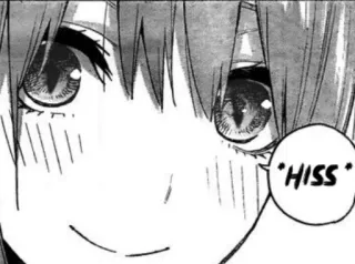 🙂 "HISS" Anime, Manga, Desis, Ekspresi, Mirip kucing, Kartun, Lucu whatsapp sticker