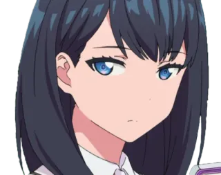 😒 Anime, Mädchen, Süß, Cartoon, Charakter, Ausdruck telegram sticker