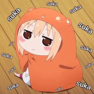 🎐 suka anime, cartoon, sticker, cute, girl telegram sticker