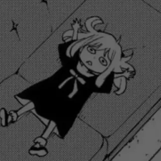 🖤 Anya Forger Spy × Family Anya Forger, Spy x Family, manga, anime, dibujos animados, lindo, divertido telegram sticker