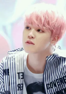 ➖ Jimin kpop, jimin, bts, penyanyi, rambut merah muda, idola whatsapp sticker