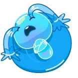 😭 verdrietig, huilen, blauw, vlek, emotie, tranen telegram sticker