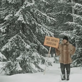 ⚠️ ВХОД ЗАПРЕЩЕН
ЗАПОВЕДНИК inverno, floresta, placa, área restrita, natureza, neve, Rússia, russo telegram sticker