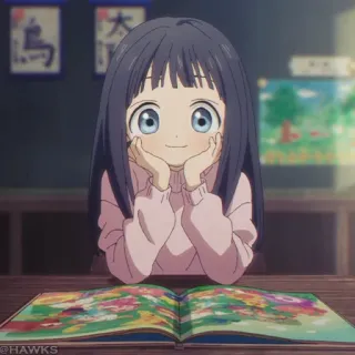 💠 Anime, Ragazza, Carina, Manga, Bambino/a, Libro telegram sticker
