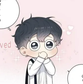 🐚 Аниме, Милый, Чиби, Манга, Парень whatsapp sticker