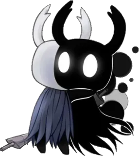 ❤️ The Knight Hollow Knight Hollow Knight, El Caballero, Videojuego, Personaje, Fanart telegram sticker