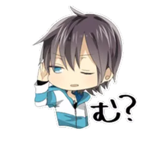 😶 む? Anime, Manga, Chibi, Mignon, Question, Confus whatsapp sticker