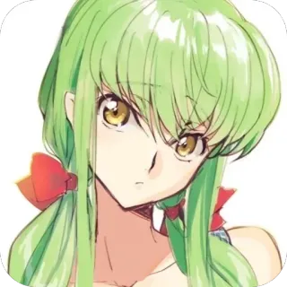 🫥 C.C. Code Geass whatsapp sticker