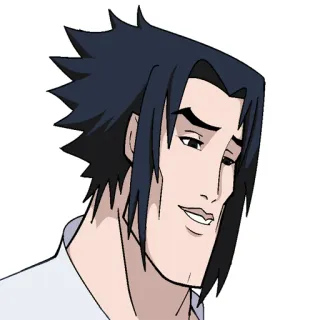 🙂 Sasuke Uchiha Naruto anime, manga, sasuke, uchiha, handsome telegram sticker