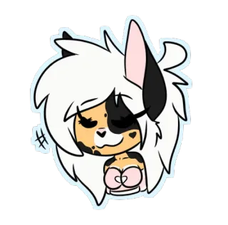 😌 Dessin animé, Animal, Autocollant, Mignon, Kawaii, Personnage telegram sticker