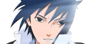 😠 Sasuke Uchiha Naruto Аниме, Манга, Саске, Учиха, Наруто, Персонаж telegram sticker