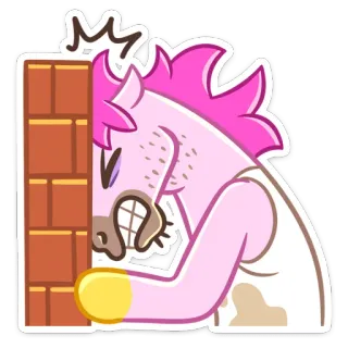 😐 cavalo, desenho animado, bravo, triste, facepalm, fail, cavalo de desenho animado whatsapp sticker