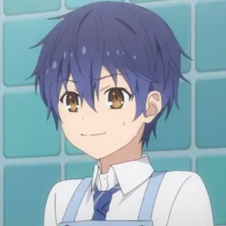 😅 anime, boy, smiling, character, cute telegram sticker