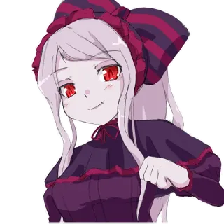 😏 Shalltear Bloodfallen Overlord Anime, Desenho animado, Vampiro, Gótico, Lolita, Shalltear Bloodfallen, Overlord telegram sticker