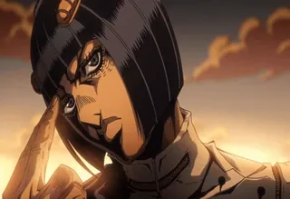 👋 Bruno Bucciarati JoJo's Bizarre Adventure อนิเมะ, โจโจ้, บุจจาราติ, โกลเด้นวินด์, ตัวละคร, ท่าโพส telegram sticker
