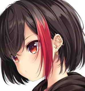 💋 gadis anime, anime, gadis, kartun, potret, karakter telegram sticker