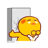 🤦‍♂️ autocollant, personnage, dessin animé, jaune, ailes, mignon telegram sticker