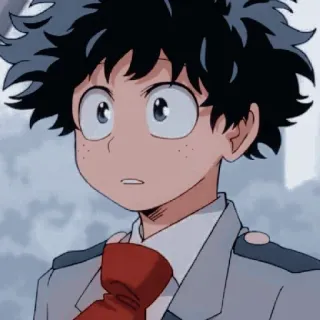 😃 Izuku Midoriya My Hero Academia อนิเมะ, ตัวละคร, มังงะ, มายฮีโร่ อคาเดเมีย, อิซึคุ มิโดริยะ telegram sticker