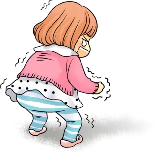 😭 llorando, triste, molesto/a, niño/a, dibujos animados, niña whatsapp sticker