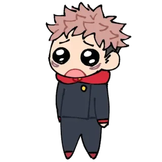🥺 Yuji Itadori Jujutsu Kaisen Anime, Manga, Jujutsu Kaisen, Yuji, Itadori, Süß, Chibi telegram sticker