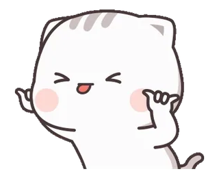 😝 gato, fofo, animal, adesivo, desenho animado telegram sticker