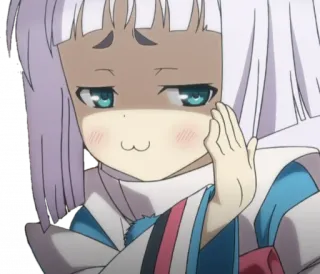 🙅‍♀ Anime, Mono, Kawaii, Expresión, Personaje telegram sticker