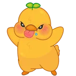 🤩 mignon, drôle, dessin animé, personnage, autocollant, en colère, rougir telegram sticker