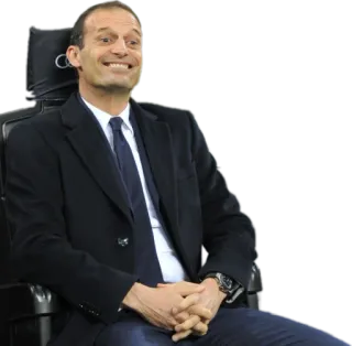 😬 soccer, manager, allegri, coach, football telegram sticker