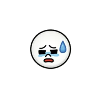 😰 絵文字, 悲しい, 泣く, 不安, 心配 telegram sticker