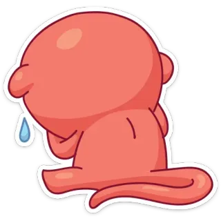 😢 슬픔, 울음, 눈물, 화남, 절망, 우울 telegram sticker