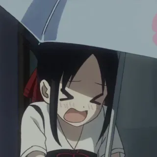 😫 Kaguya Shinomiya Kaguya-sama: Love Is War Аниме, Kaguya-sama, Любовь это война, Кагуя Шиномия, Мультфильм, Милый, Смешной telegram sticker