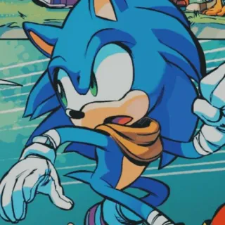 ❗ Sonic Соник, Ёж, Мультфильм, Синий, Персонаж telegram sticker
