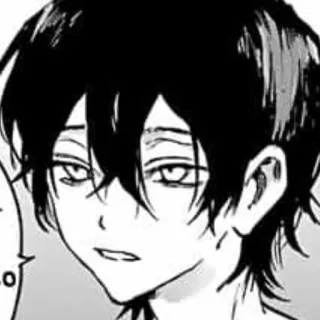 ⛓ Lo Anime, Manga, Charakter, Cartoon, Schwarzweiß telegram sticker