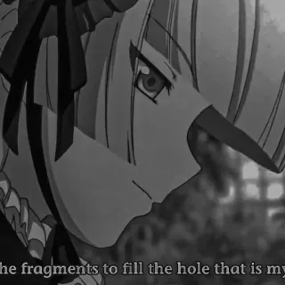 ♠️ the fragments to fill the hole that is my Аниме, Фрагменты, Грусть, Дыра telegram sticker