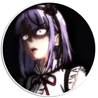 😱 anime, manga, girl, character, portrait, cartoon whatsapp sticker