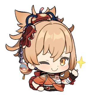 👍 Yoimiya Genshin Impact Anime, Gioco, Personaggio, Carino, Yoimiya telegram sticker